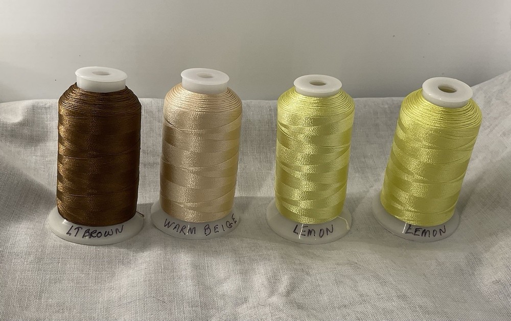 Thread fourteen 1000m spools 100% polyester machine embroidery thread