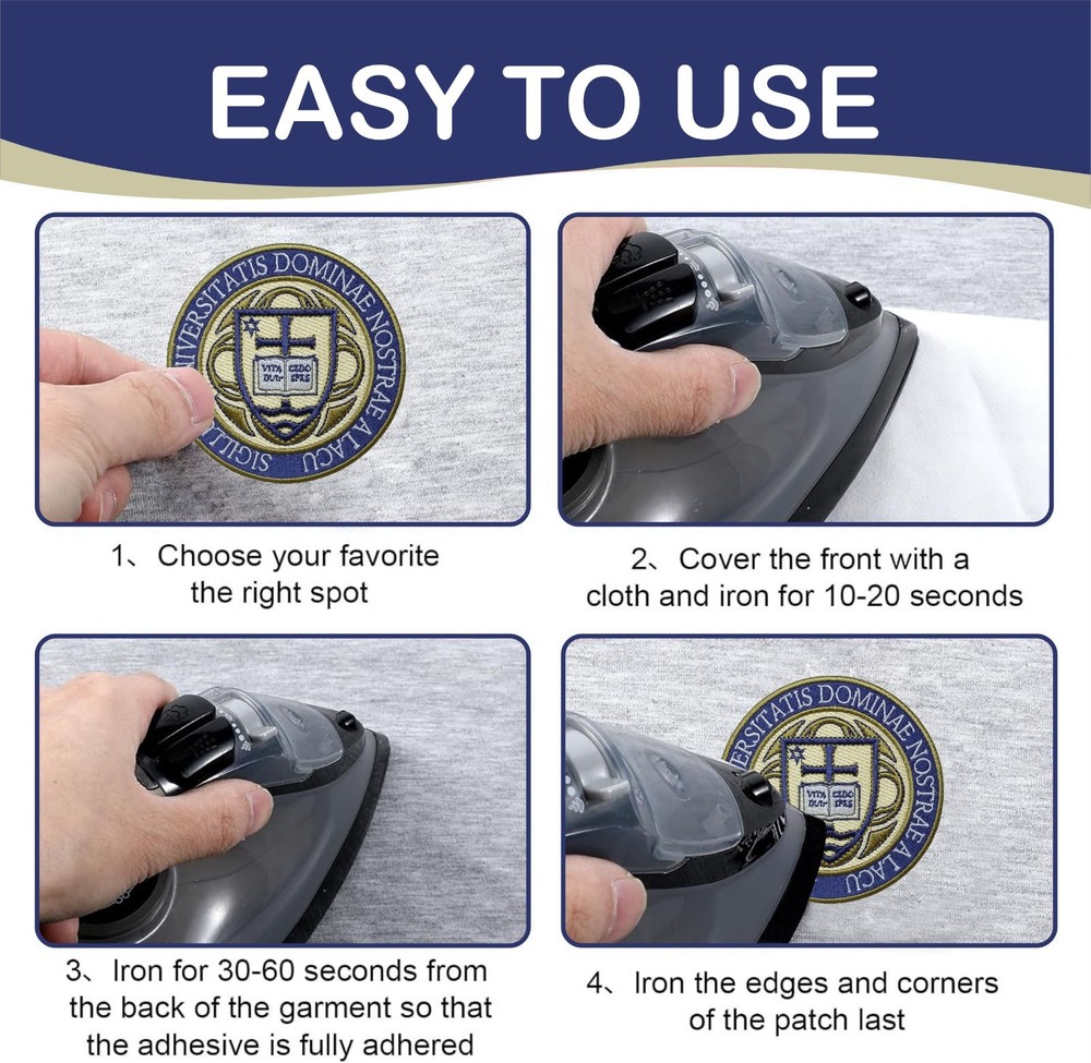 Notre Dame University Logo Iron On Patch - Sew Patch - Embroidered Patch 3.9"