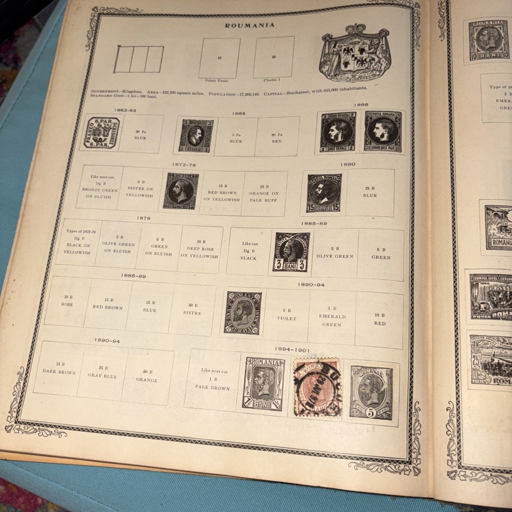 Antique International Junior Postage Stamp Album 1930 Including Stamps