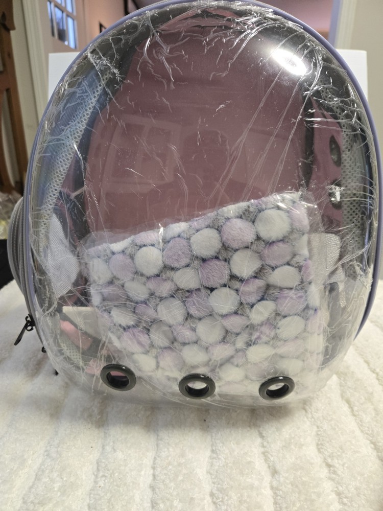 Transparent Pet Carrying Breathable Backpack.