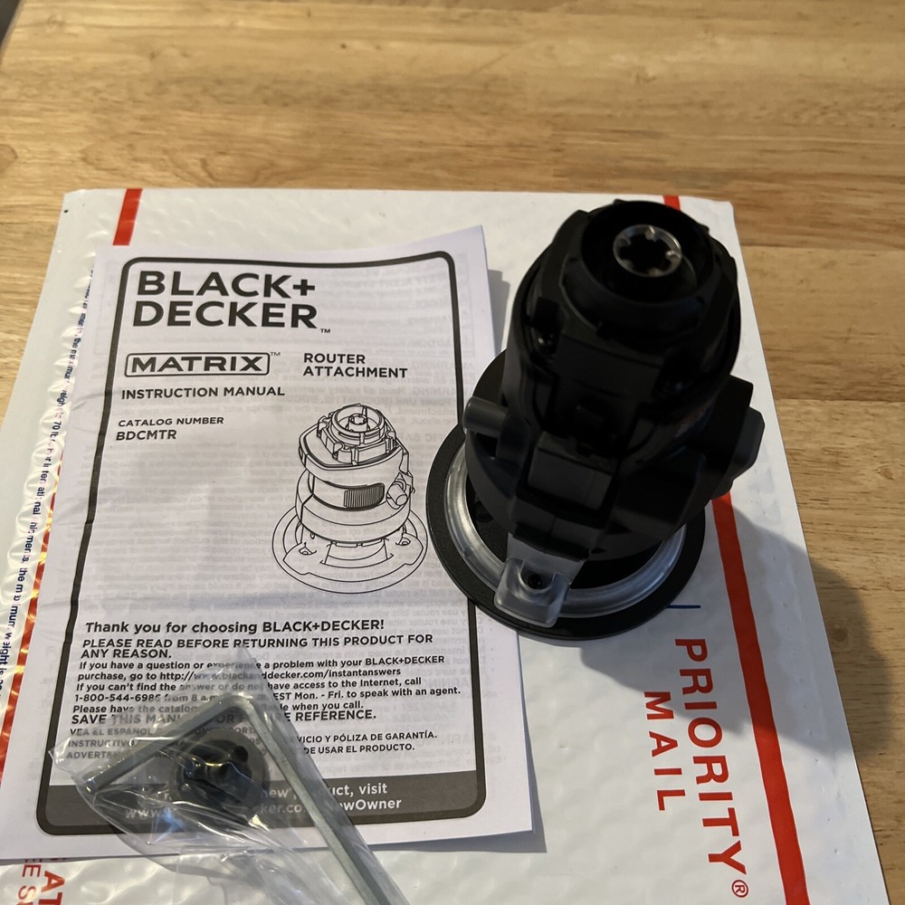 Black and decker matrix tool router attachment 