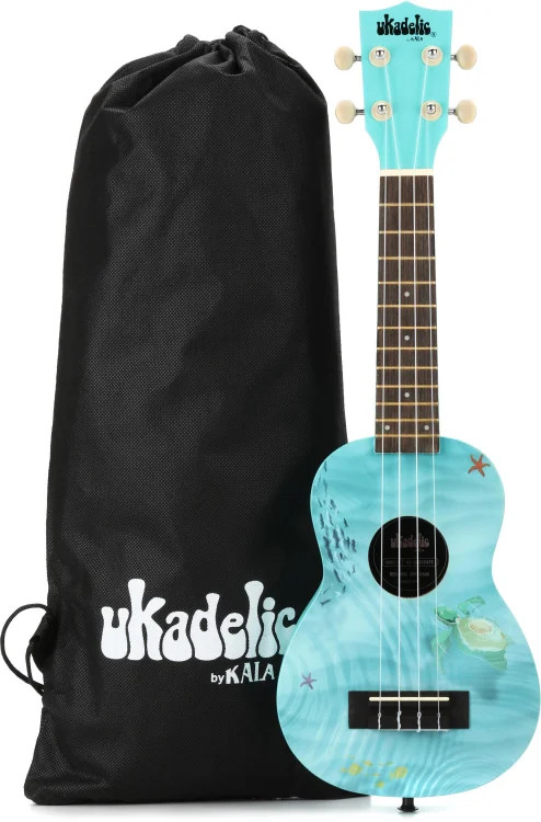 Kala Ukadelic Soprano Ukulele - Seascape
