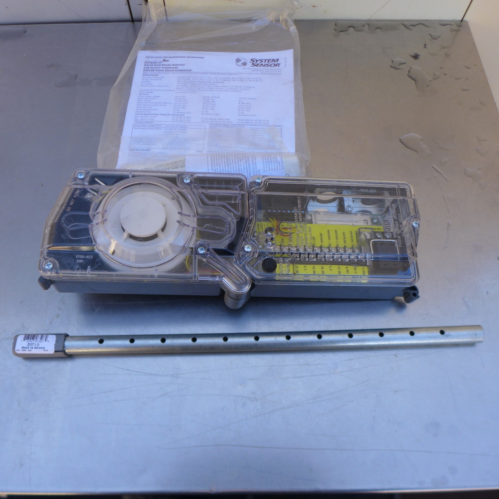 B86 SYSTEM SENSOR D4120 ENNVAIR FLEX 4-WIRE PHOTOELECTRIC DUCT SMOKE DETECTOR