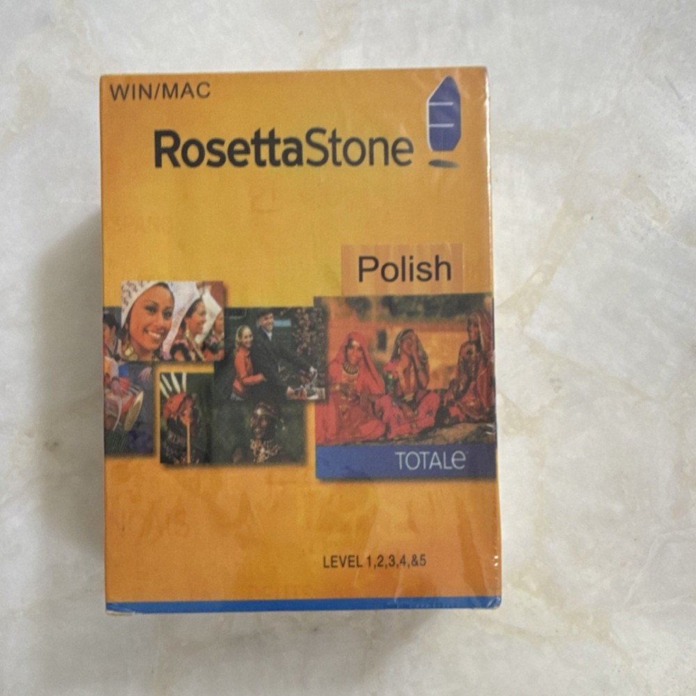 Sealed Rosetta Stone Polish Language Course Windows/Mac  Levels 1-5 Version 4