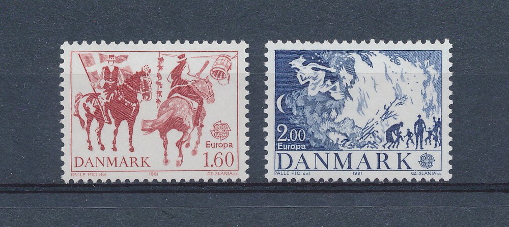 Denmark  680-1 MNH, Europa, 1981