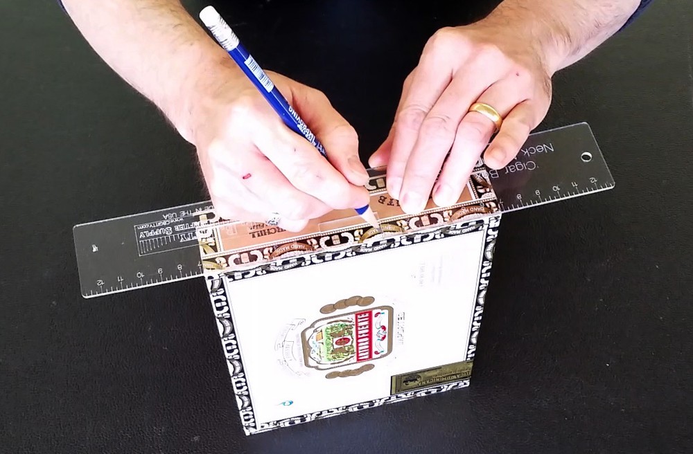 Cigar Box Guitar Acrylic Neck Notching Template - save time& increase accuracy!