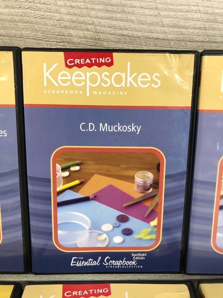 (6) Creating Keepsakes Scrapbook Magazine DVD's The Essential Scrapbook Video