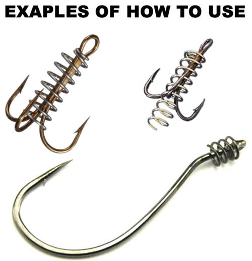 100 Spring Locks bait keeper twist lock wire lock Egg Keeper