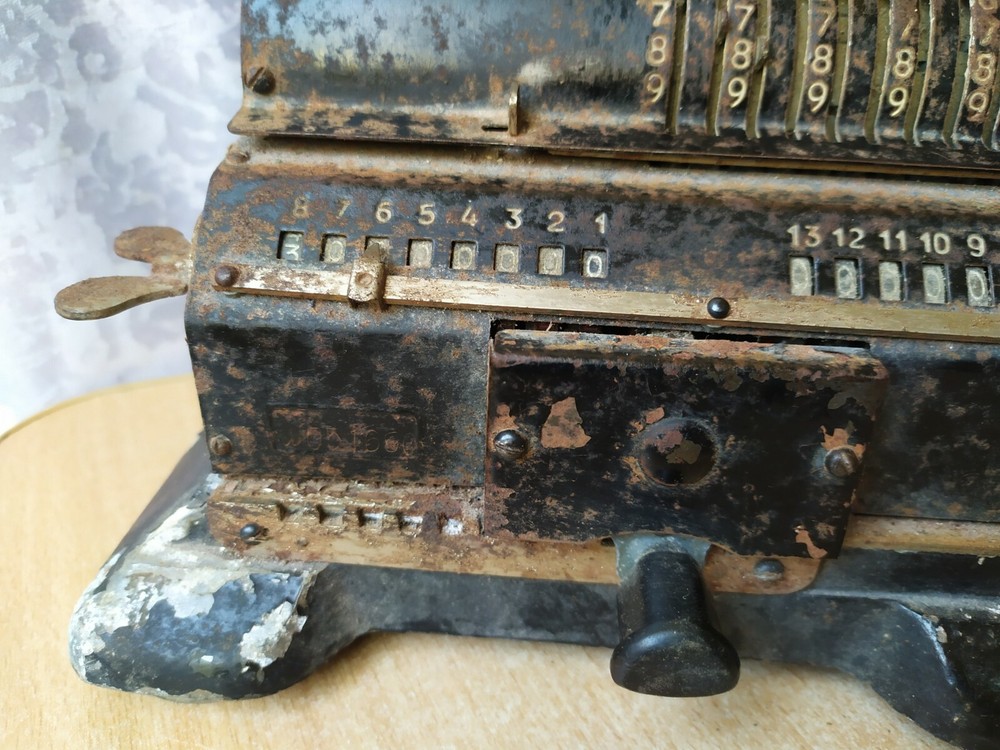 Rare SOVIET RUSSIAN ADDING MACHINE ARITHMOMETER FELIX mechanical calculator USSR