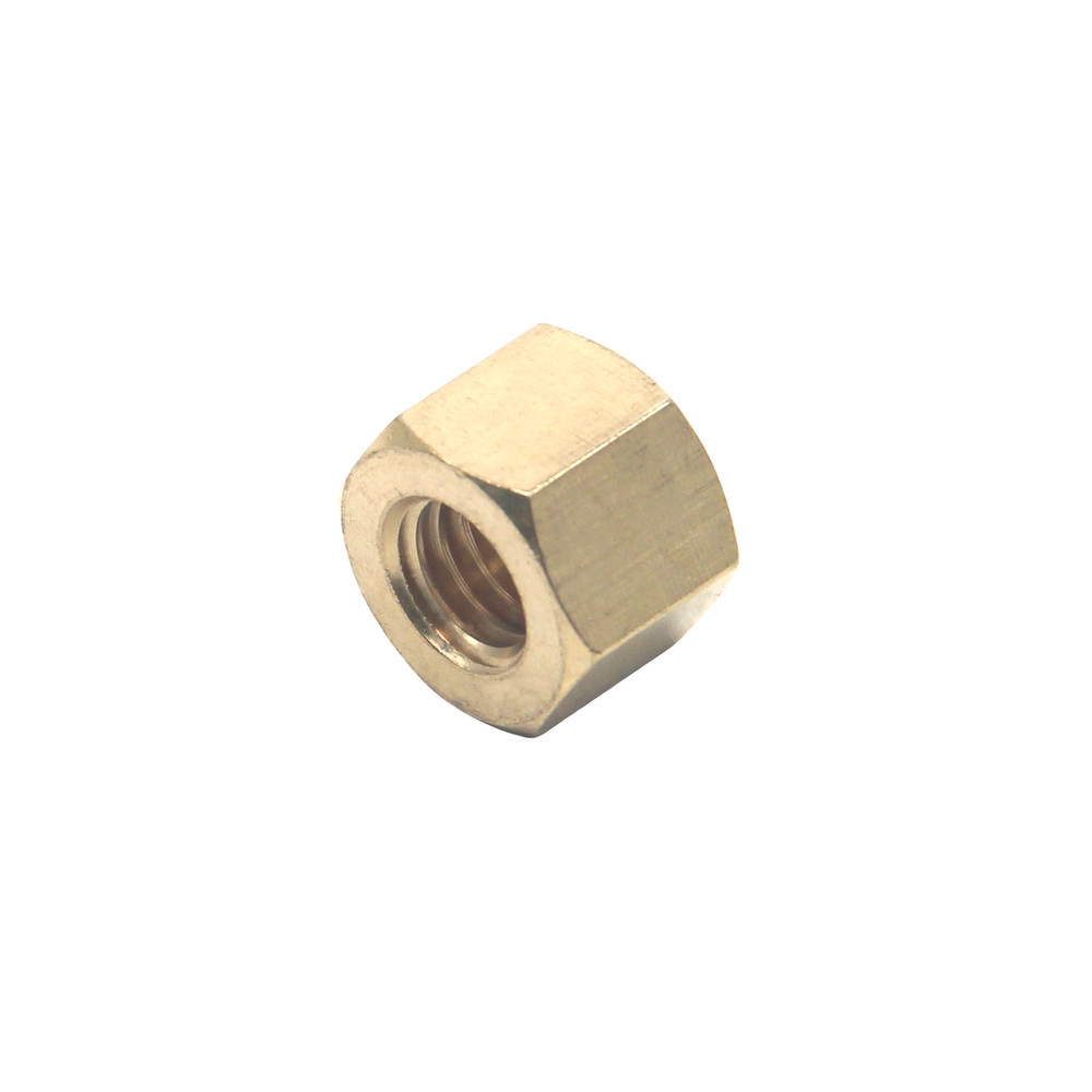 HFS(R) 10PCS Thread Hex Nuts 3/8"-16, Solid Brass Hex Nut