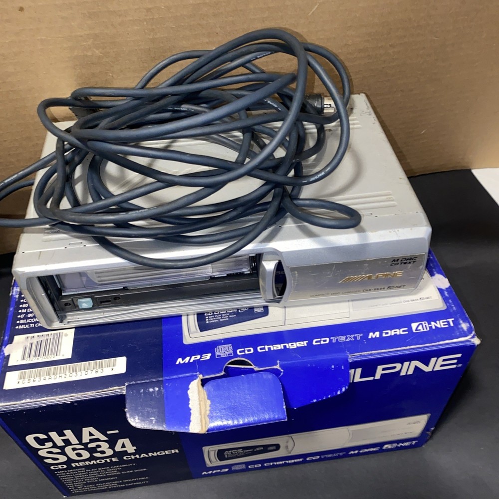 Alpine CHA-S634 Mdac Ai Net CD Changer CD Remote Changer with Box accessories