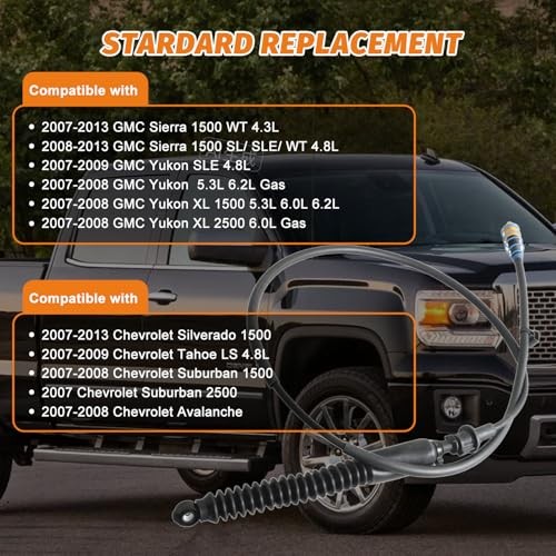 20787606 Lower Automatic Transmission Shift Cable For 2007-2013 Silverado