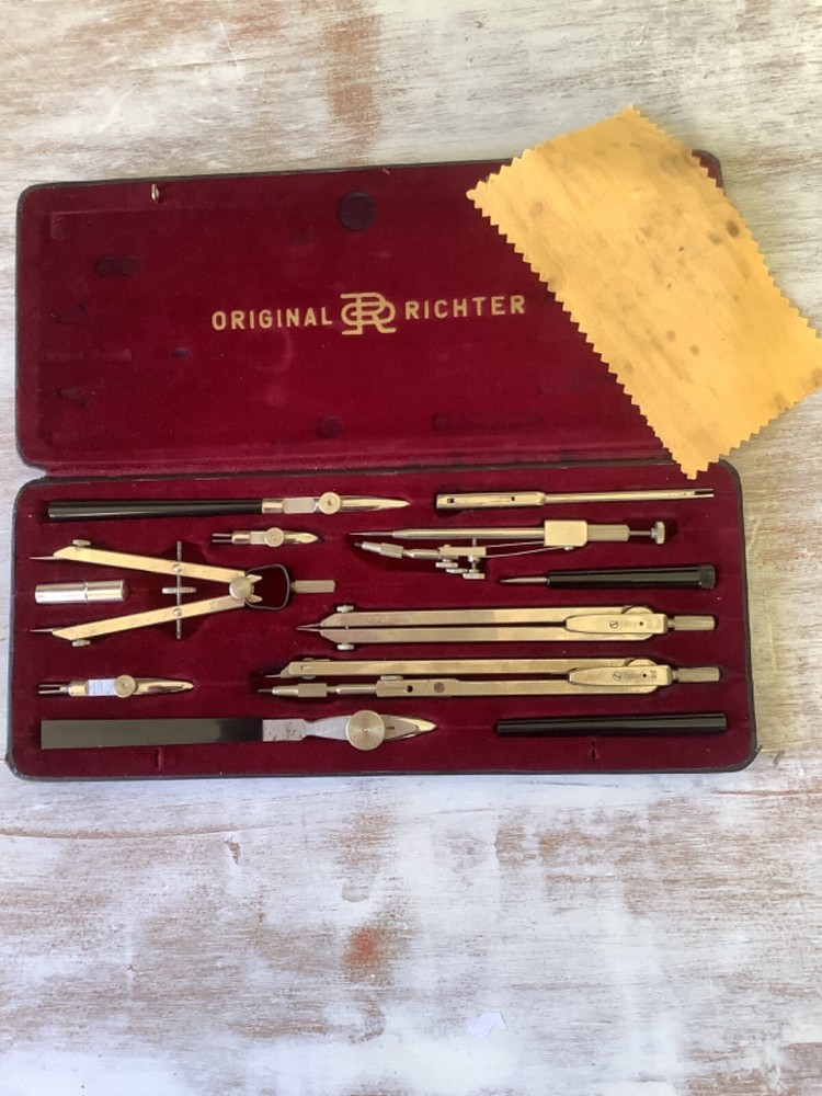 Richter & Co Kopernikus VII Mechanical Drafting Drawing Set Tool nice condition