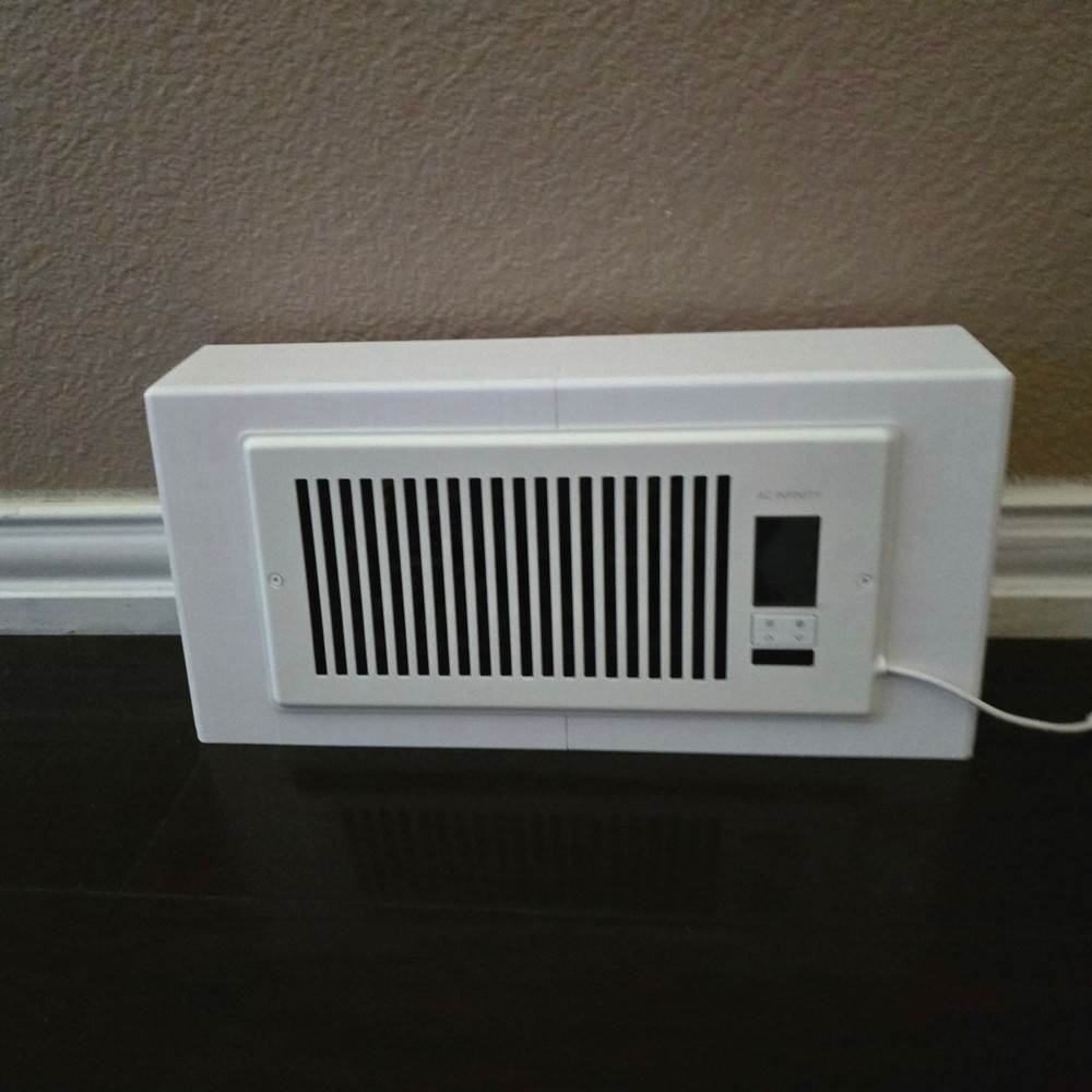 Smart Vent / Booster Fan Adapter for Baseboard Diffusers | Optimize HVAC Airflow