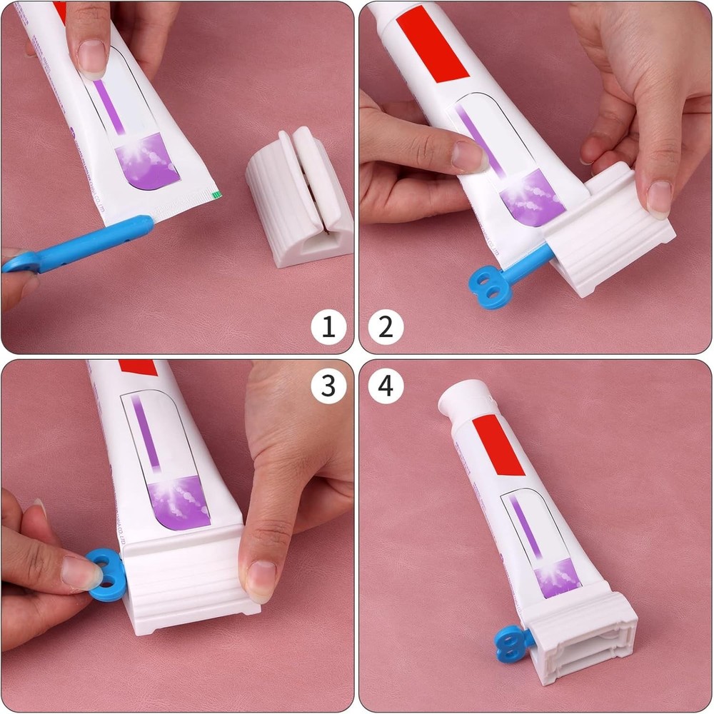 Rolling Tube Toothpaste Squeezer Toothpaste Seat Holder Stand for Bathroom