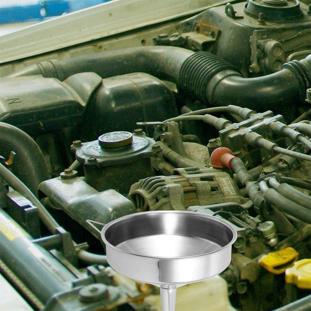 Funnel Automotive Fuel with Filter Screen Engine Oil Extractor Pump
