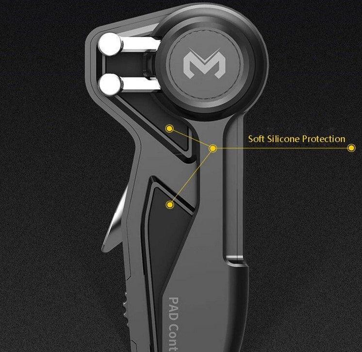 Six Fingers Aim Button Shooter Gamepad Trigger for Mobile PUBG Game Tablet