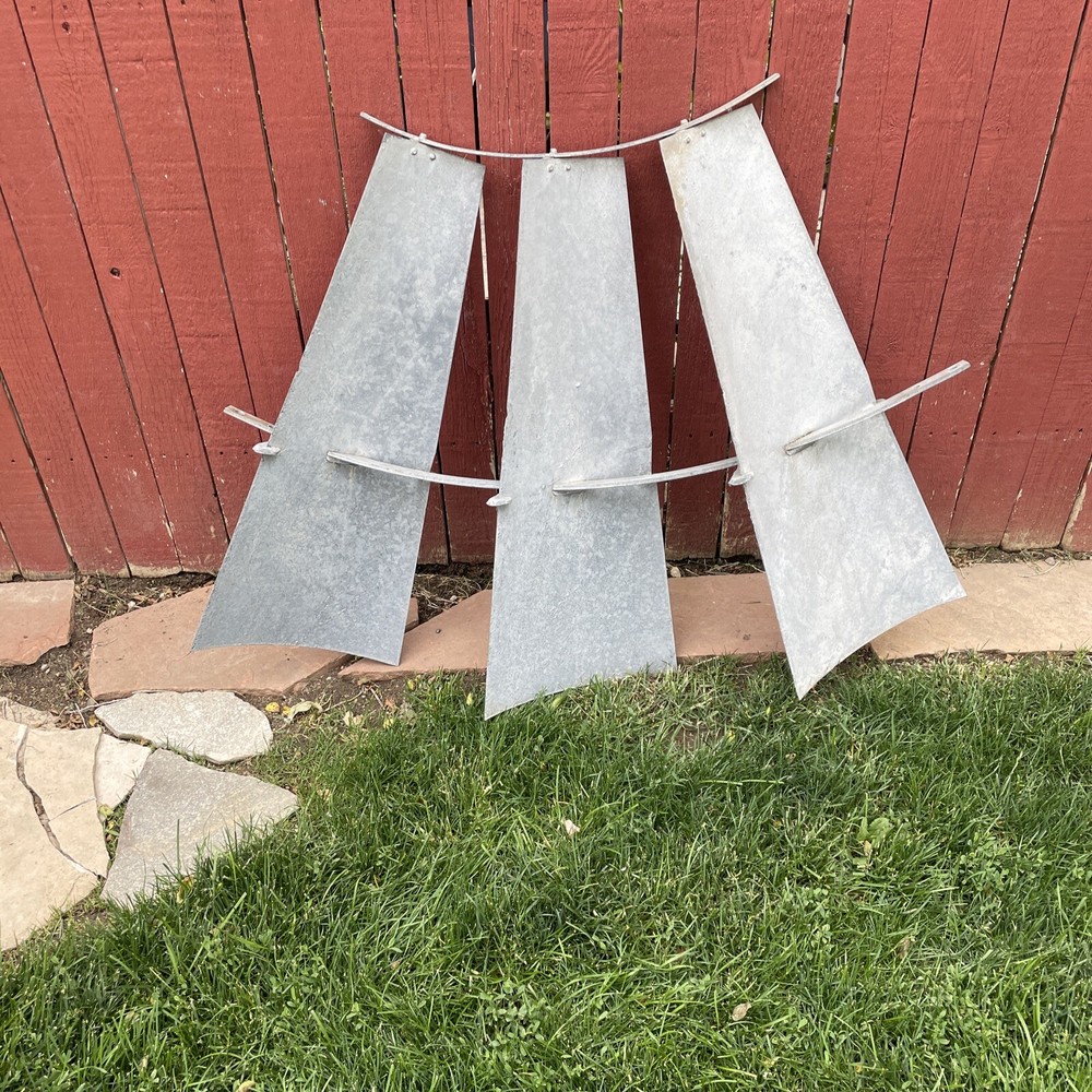 Aermotor Windmill 3 Blade Section vintage 42”x32” High