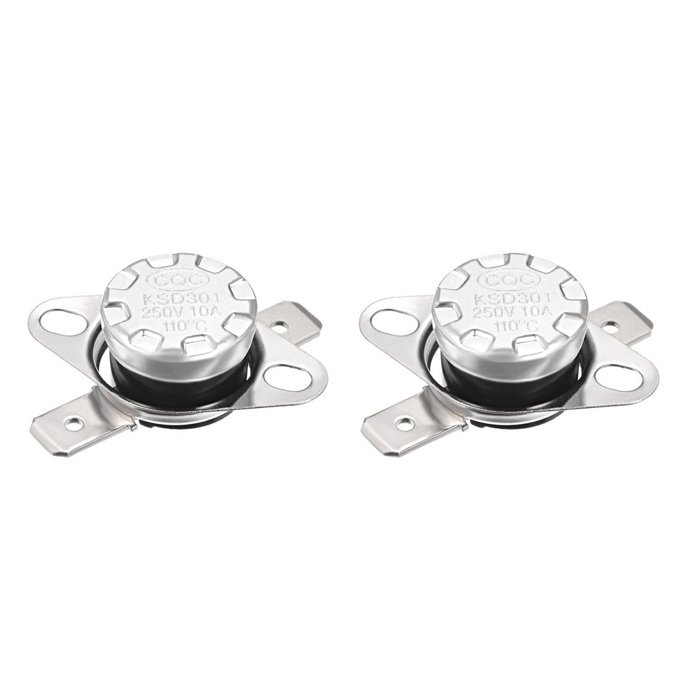 KSD301 Thermostat 110C NC Temperature Thermal Control Switch 2 Pcs