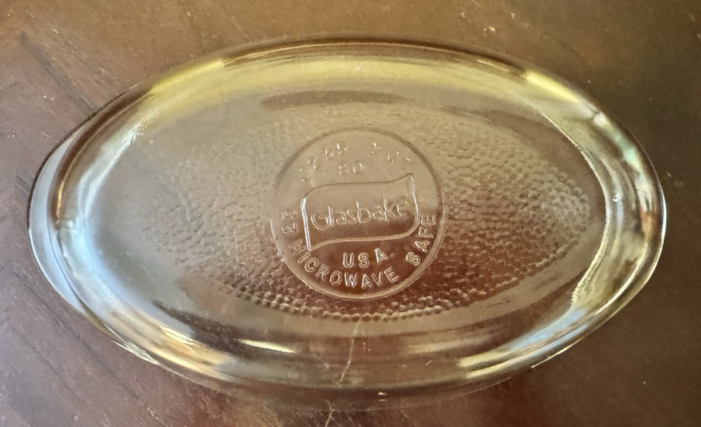 Vintage 1978 Glasbake Jeannette Wickerware 10 Pc Basket Set Ovenware Inserts EUC