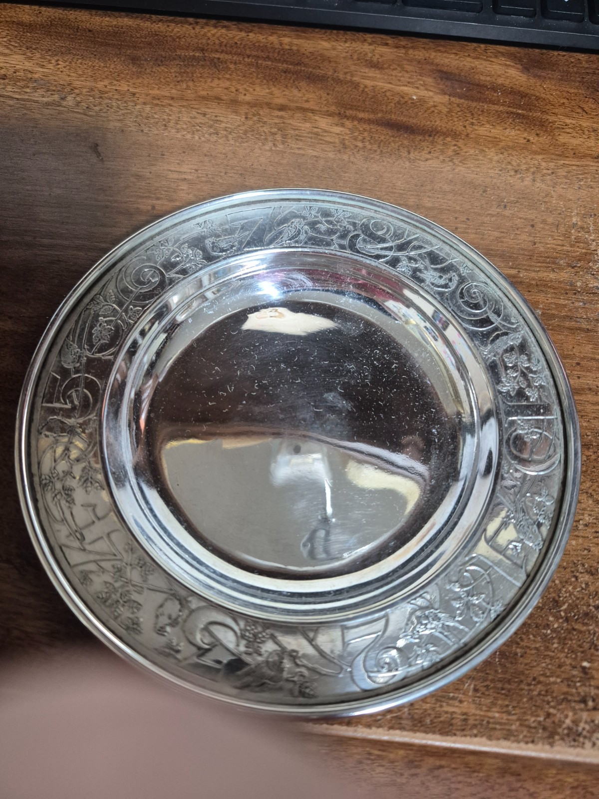 Vintage Kerr Sterling Alphabet w/ Birds & Flowers 2 piece Baby Bowl & Plate