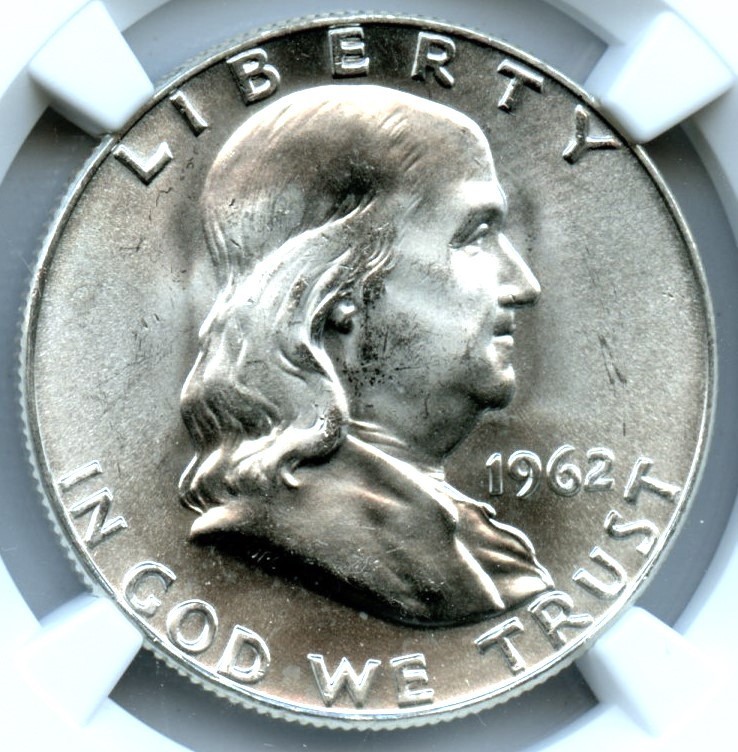 1962-D Franklin Half Dollar, NGC MS 66