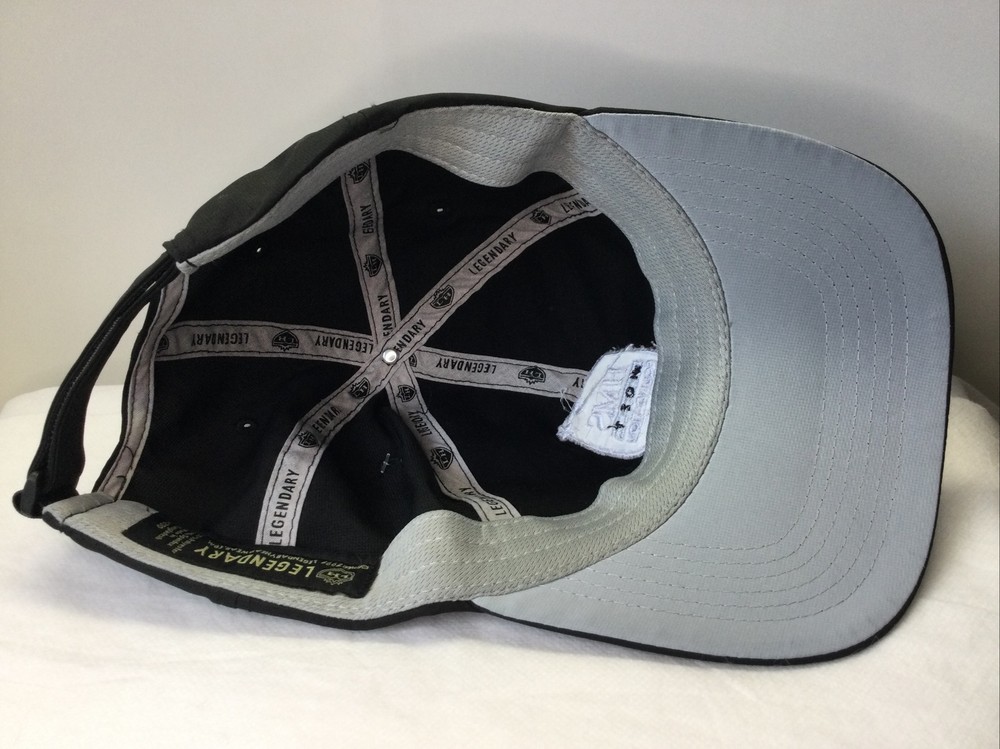 Golf Classic Strapback Hat HMS Host Foundation Solid Black Shield Logo NWT