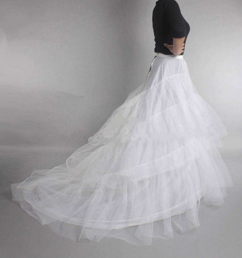 Wedding Petticoat Prom Dress Bridal Slip Hoops Skirt Underskirt Crinoline Stocks