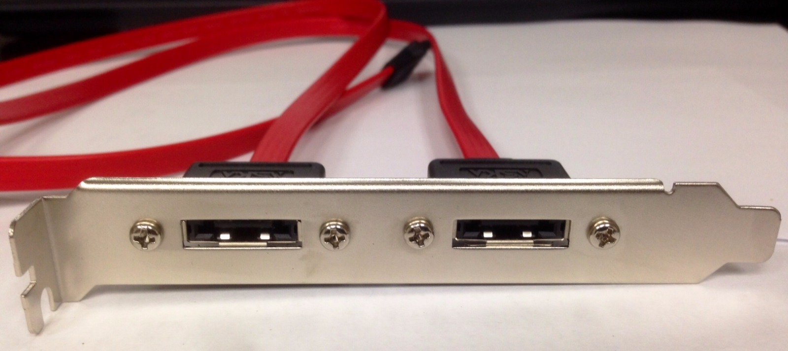 Dual Port SATA Serial ATA Cable to eSATA Bracket Adapter Cable