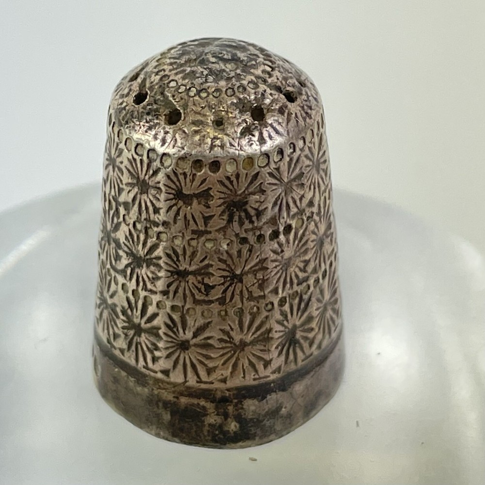 Antique Solid Silver Thimble Size 6 Charles Horner 1910 2.4cm 5.8g