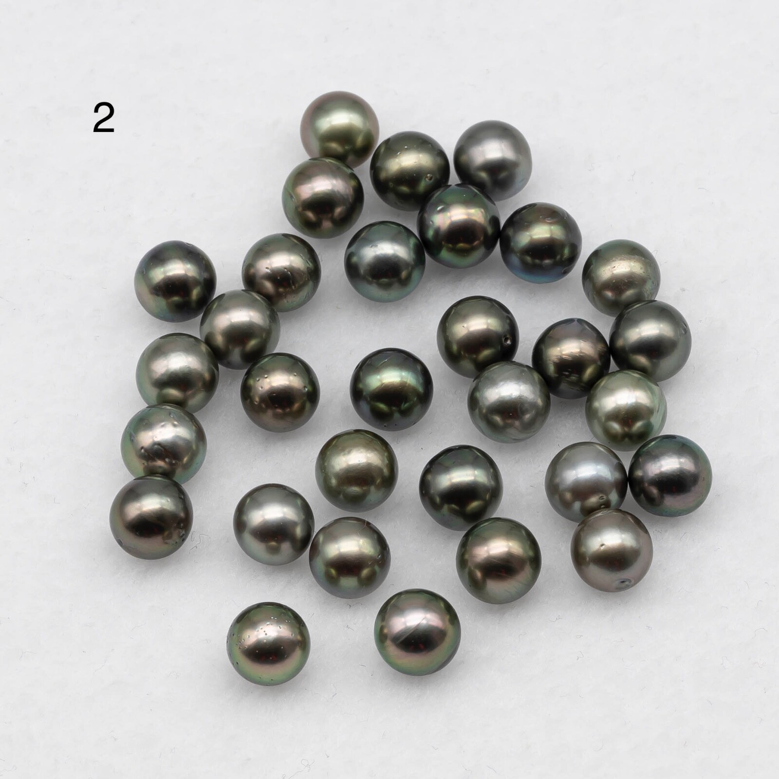 8-10mm Tahitian Pearls Loose Undrilled from Dark to Light Color, 1 Piece