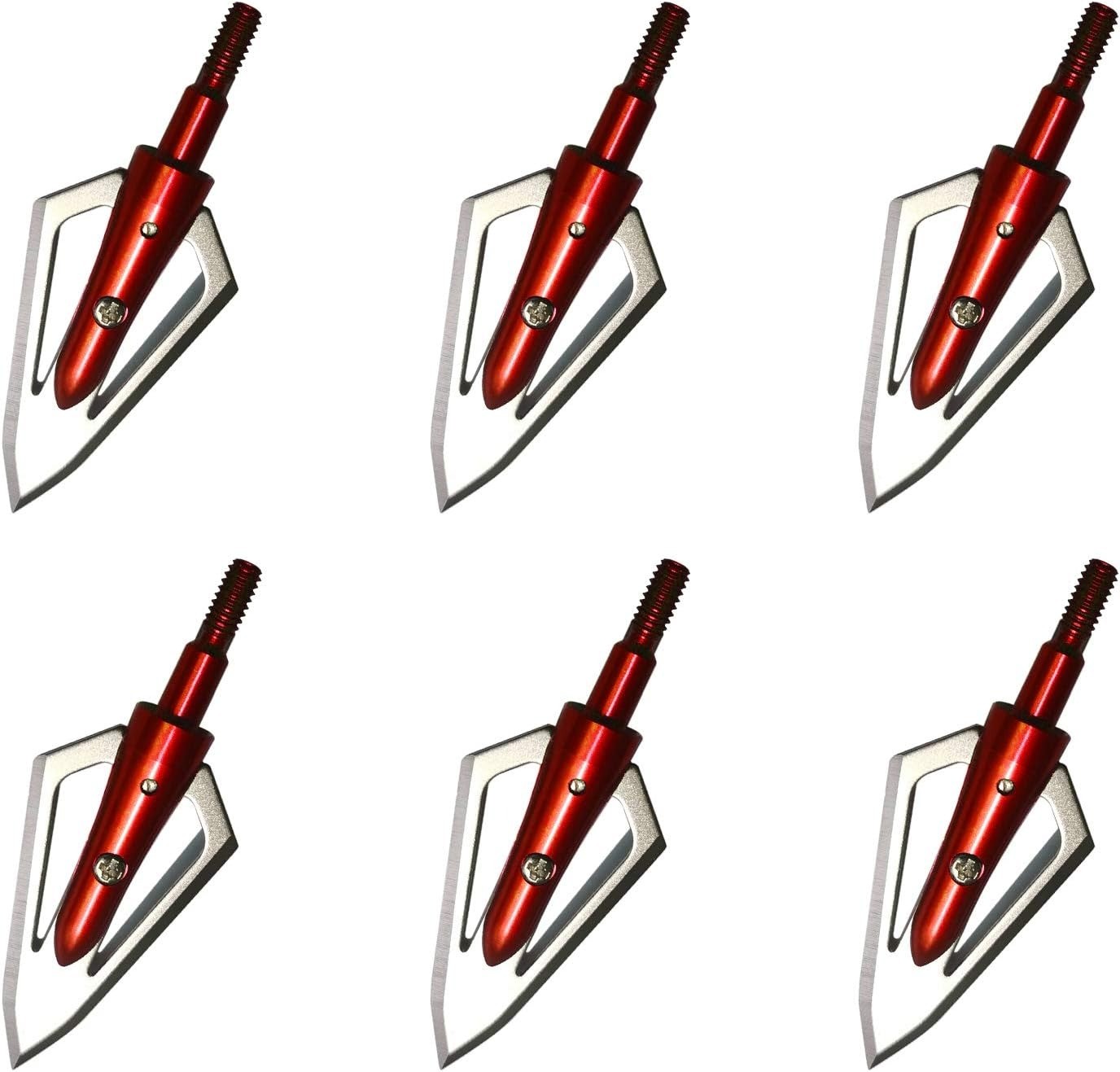 Archery 100 Grain Broadheads Arrowheads Tips for Compound Recurve bow Crossbow