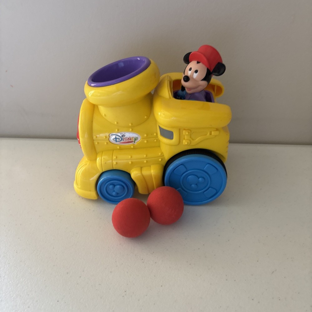 Vintage Mickey Mouse Train Ball Launcher