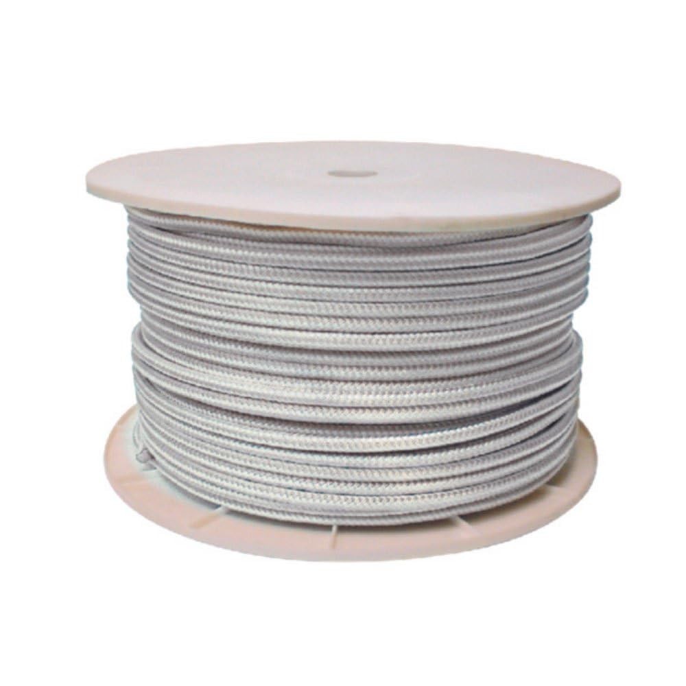 Seachoice 47010 White Double Braid, 1/2" x 600'