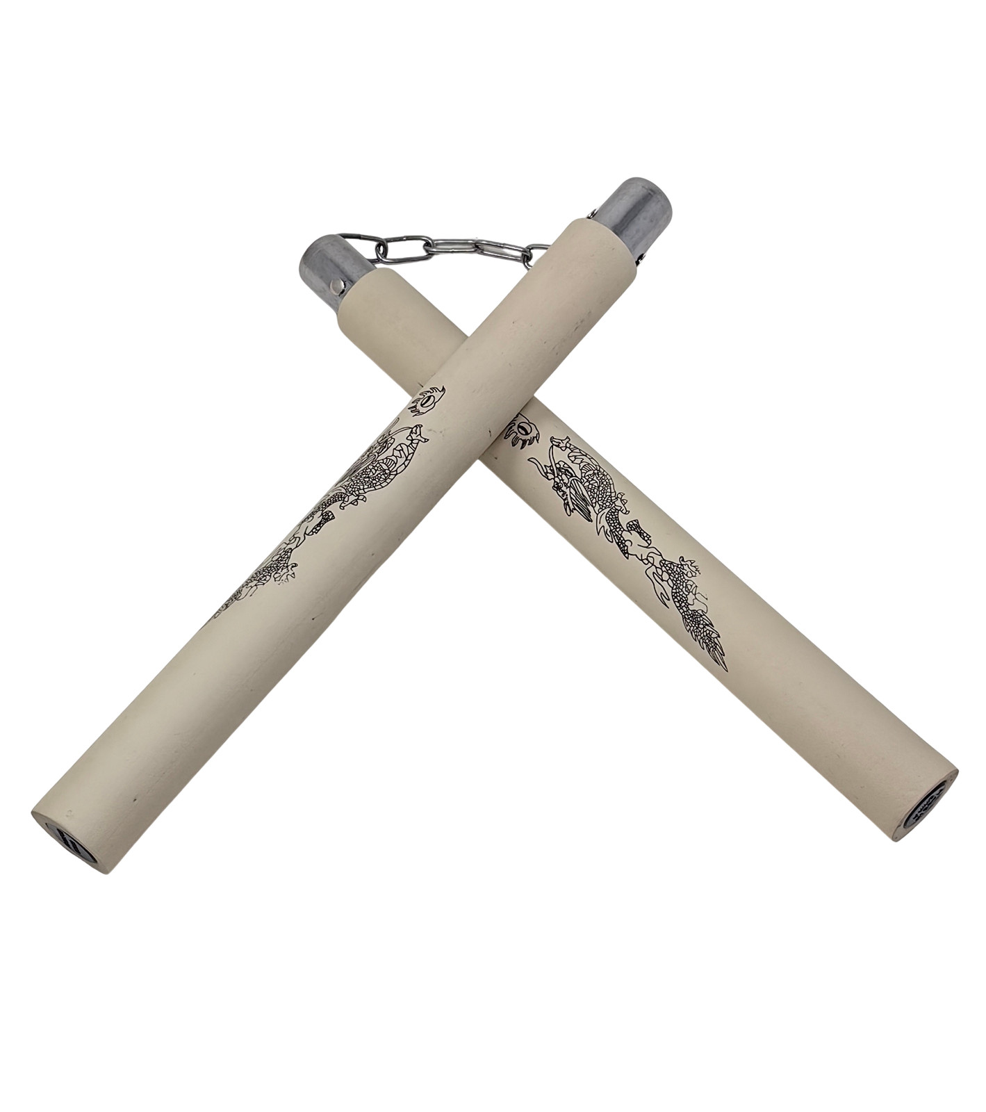 12“ Safe Foam Rubber Training Nunchakus with Steel Chain & Bearing System