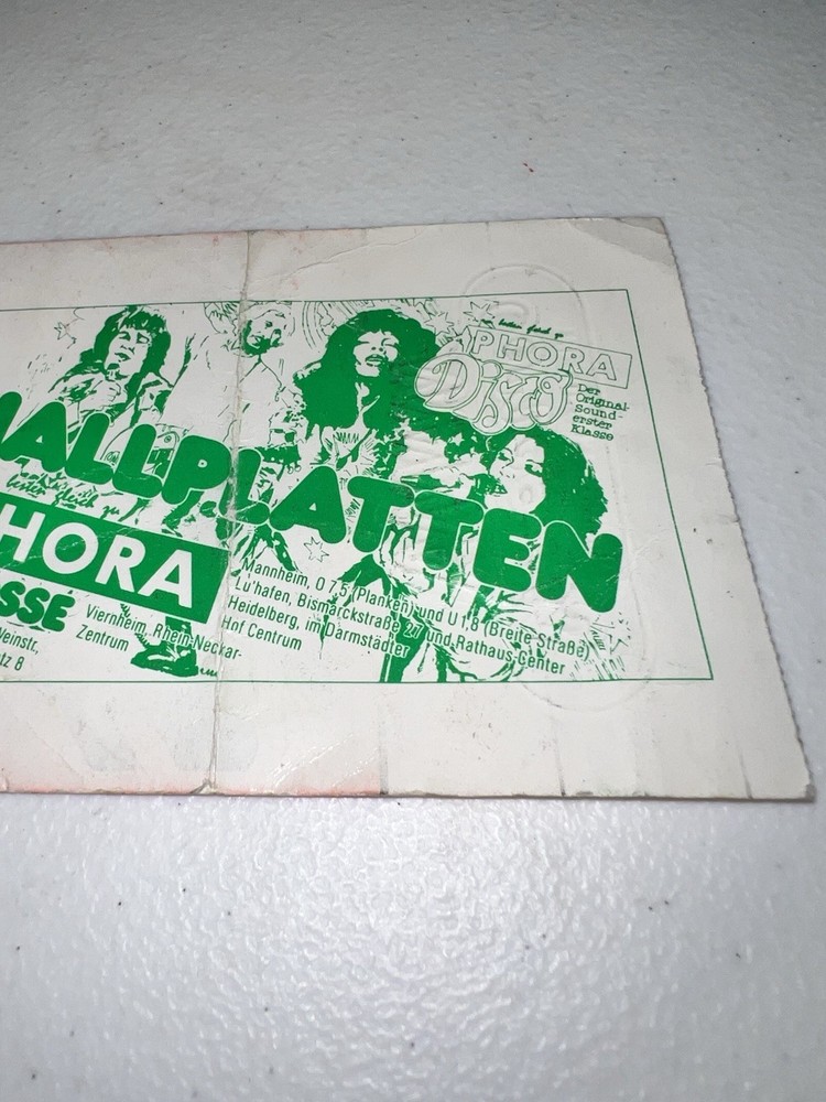 1982 Neil Young Live Rust Germany Concert Ticket Stub Never Sleeps October