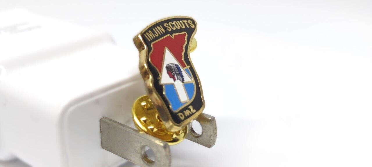 United States Army 2nd Infantry Division Imjin Scouts DMZ Missions Lapel Pin