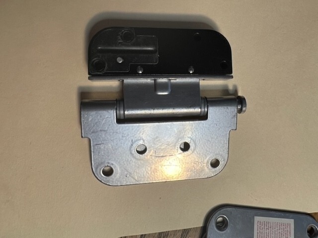 Amesbury Adjustable Hinge LH Vert Door & Frame Hinge Silver ptd