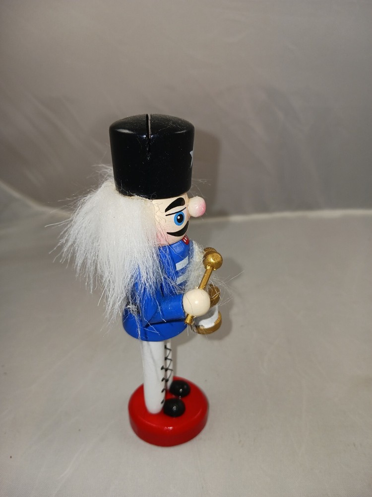 4.5 Inch Nutcracker Card Holder -- Blue