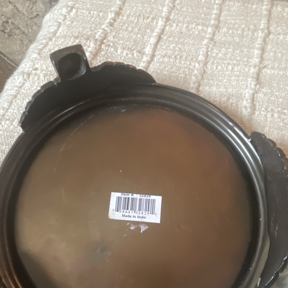 Copper Dish with Feet Made in India