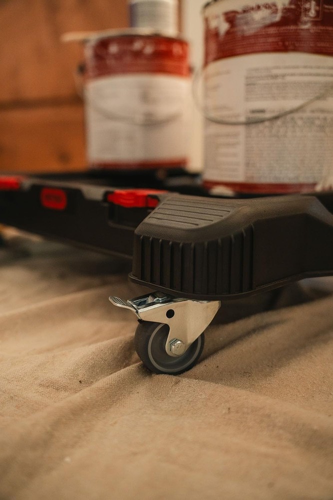 Versatile Rolling Dolly - 220 lbs Capacity with Modular Design & Locking Casters