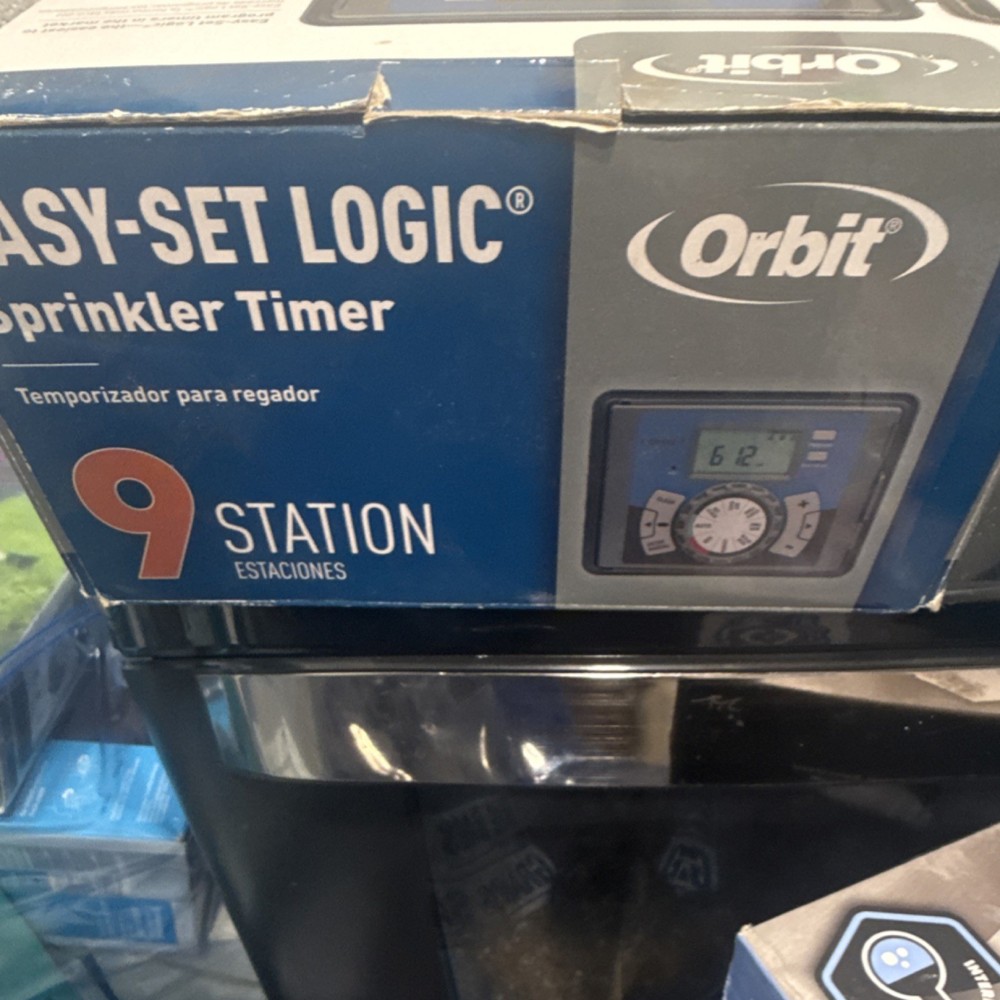 Orbit Easy-Set Logic 9-Station Sprinkler Controller Weatherproof Plug & Go Rain…