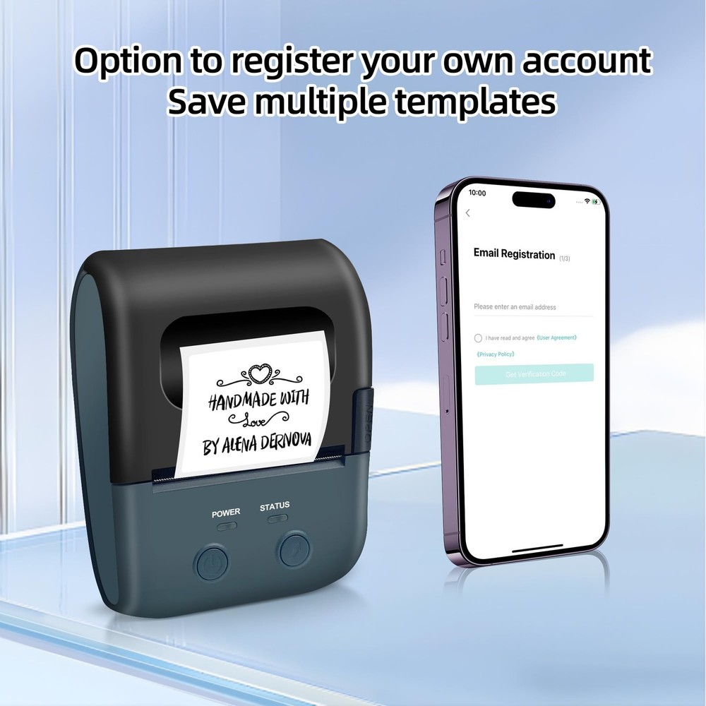 Label Maker - 2 Inch Thermal Label Printer L7 Portable Bluetooth Label Maker ...