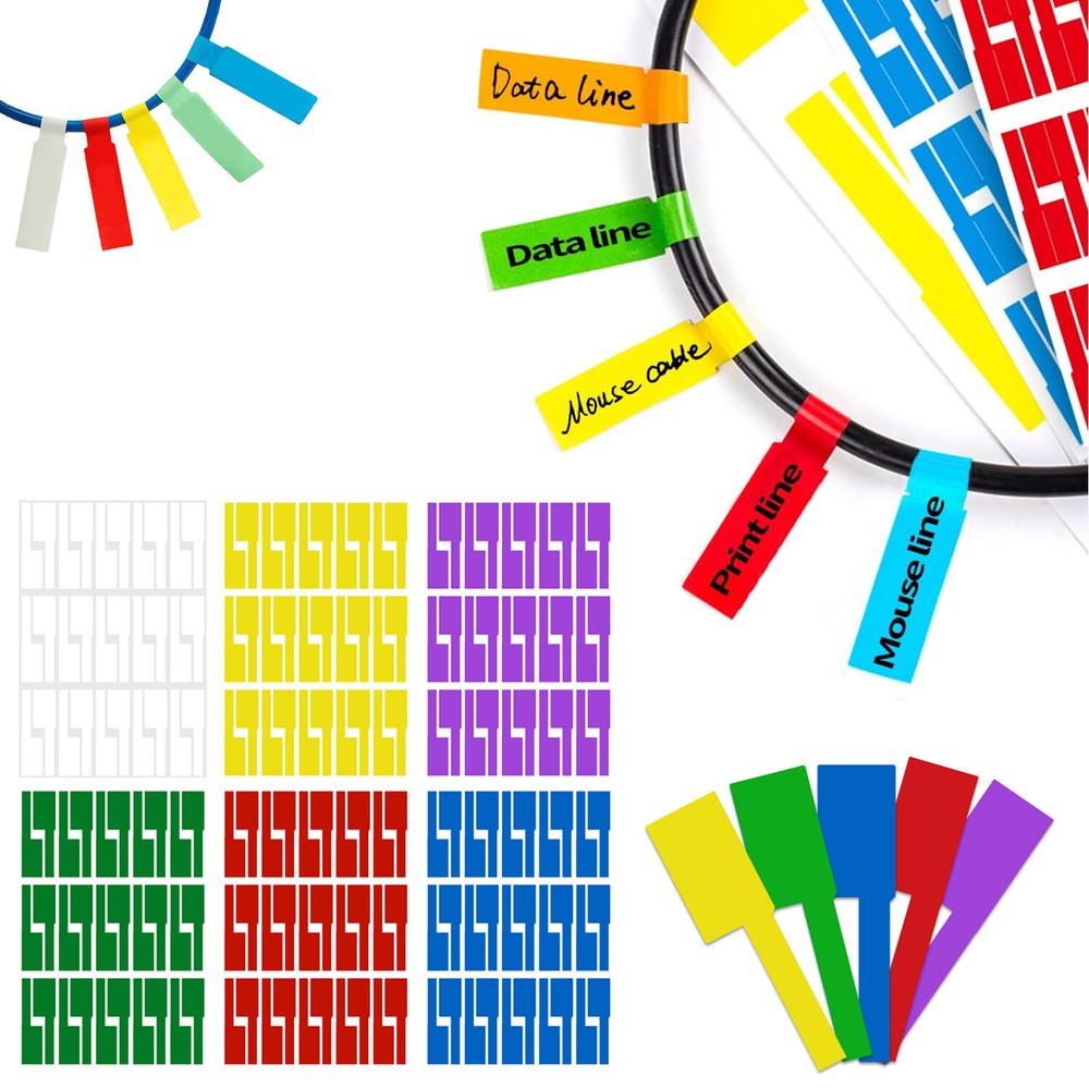 Wire Zip Ties Self-locking Plastic Nylon Cable Ties Multicolor Cord Wire Labels