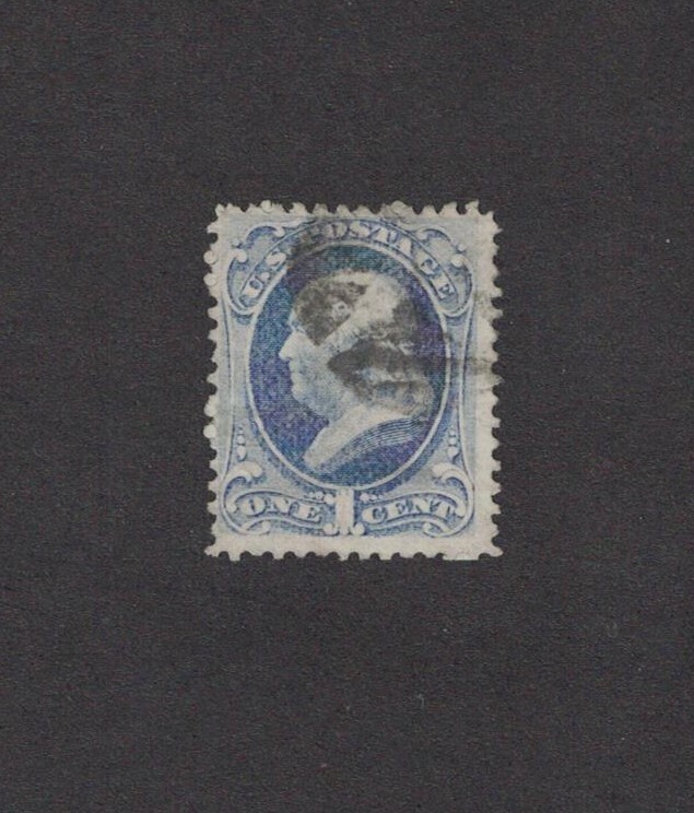 Scott 156 - Franklin 1 Cent. Single. Used.     #02 156d