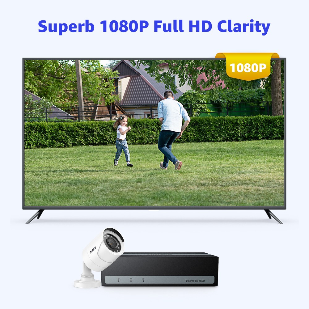 ANNKE 3K Lite 8CH DVR 1080P Security Camera System AI Human Detection 1TB eSSD