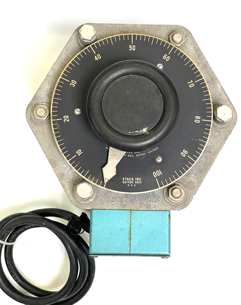 LECO AUTOTRANSFORMER ADJUST-A-VOLT 521-084 117V SINGLE PHASE