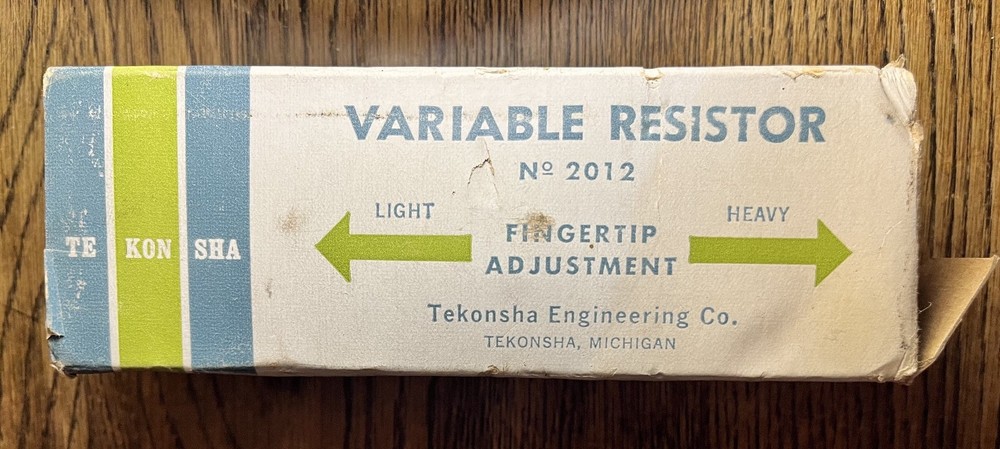 Tekonsha variable resistor  fingertip adjustment No.2012 do not know if it work
