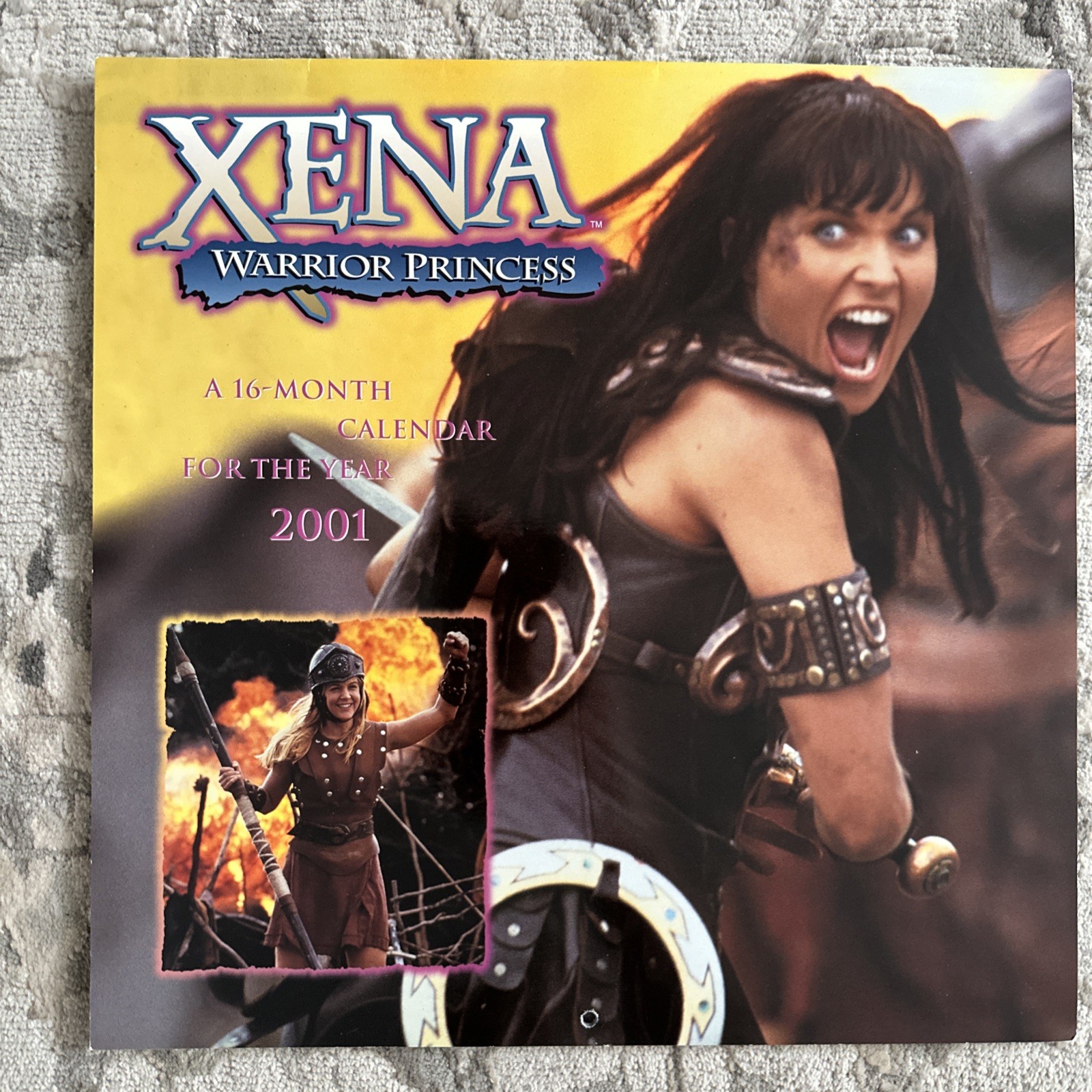 LOT X 3 - Xena Warrior Princess - Calendars 1999, 2000 and 2001 - Never used!