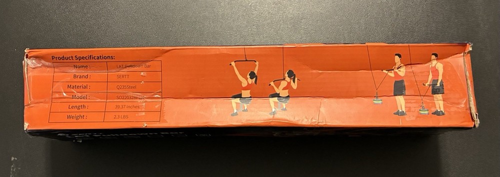 LAT Pulldown SERTT NEW Bar Attachment for Pulley Cable Machine Open Box